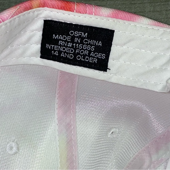 Wonder Woman Snapback Hat Cap Adult Pink Tie Dye DC Comics SuperHero Barbiecore - Picture 6 of 9